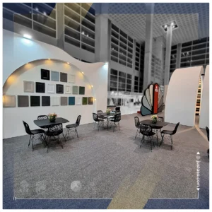 فضای مذاکره و تعامل در غرفه نمایشگاهی