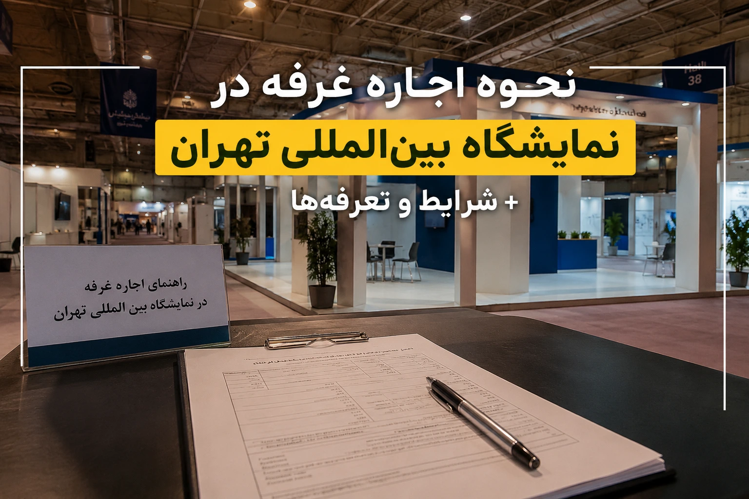 نحوه اجاره غرفه در نمایشگاه بین‌المللی تهران + شرایط و تعرفه‌ها